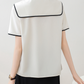 Blusa elegante formal mangas cortas Mariela