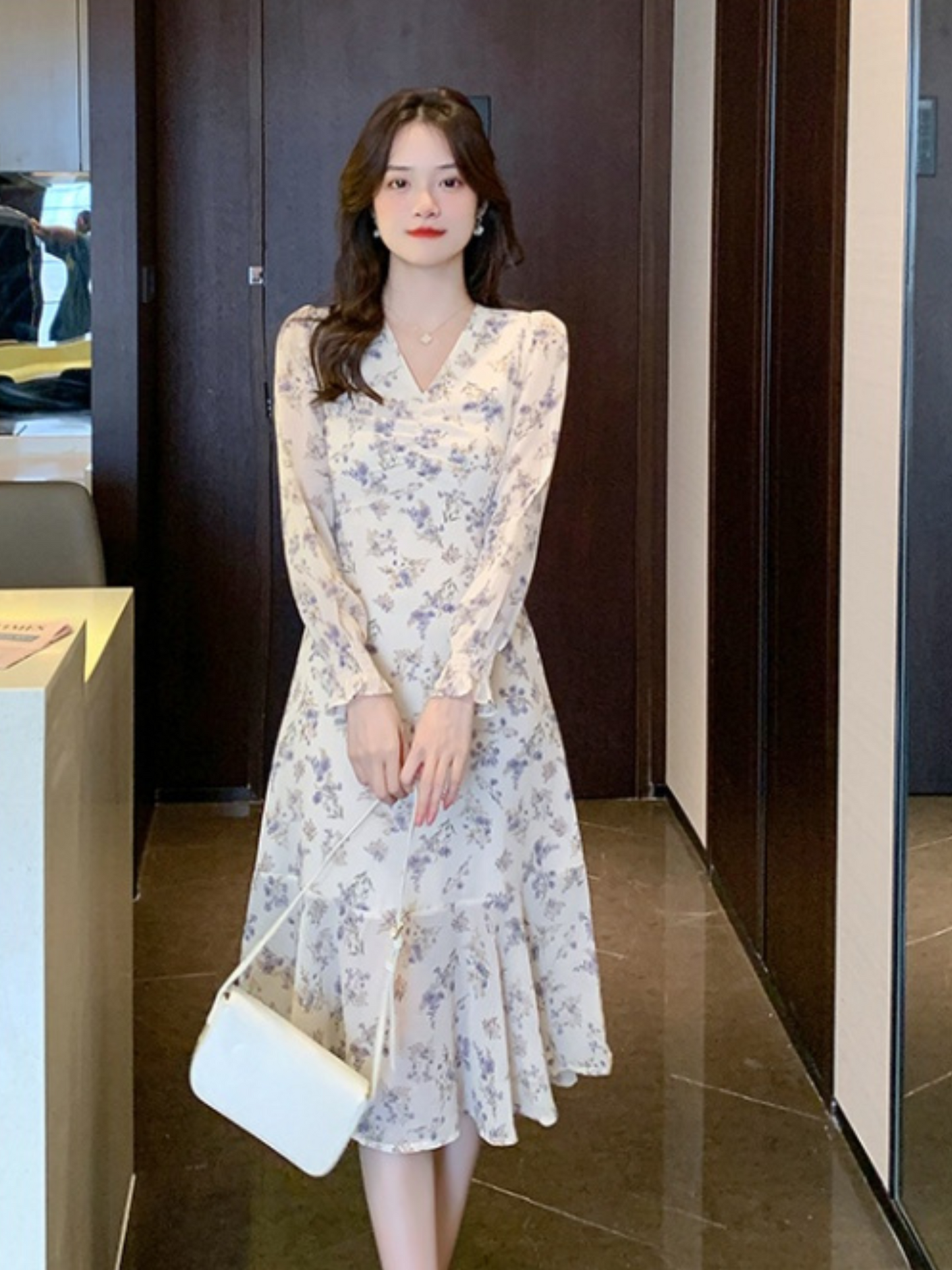 Vestido largo floral casual Julieta