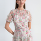 Vestido midi floral elegante classy Lyla