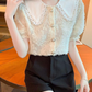 Blusa elegante tierna de encaje Jamie