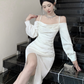 Vestido midi elegante classy Adara