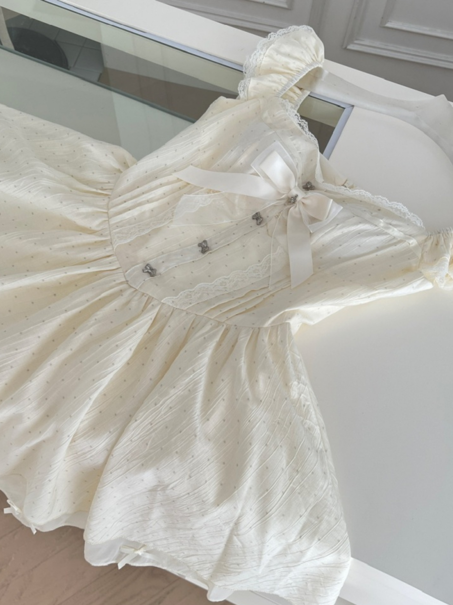 Mini vestido romántico tierno Juniper