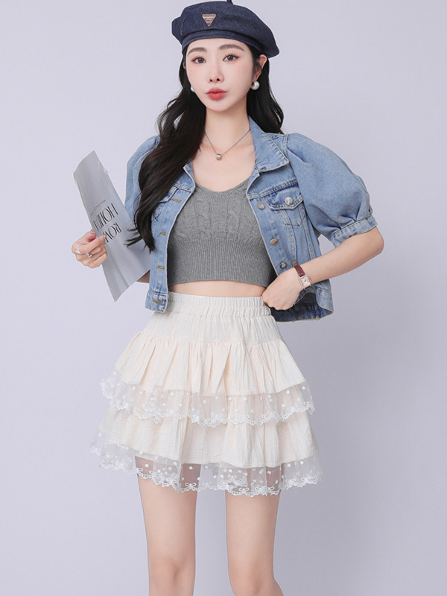 Mini falda con short Sam (mayoreo)