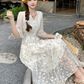 Vestido largo floral casual Ilena