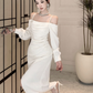 Vestido midi elegante classy Adara