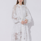 Vestido maxi elegante blanco Silvia
