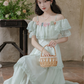 Vestido largo romántico cottage Fey