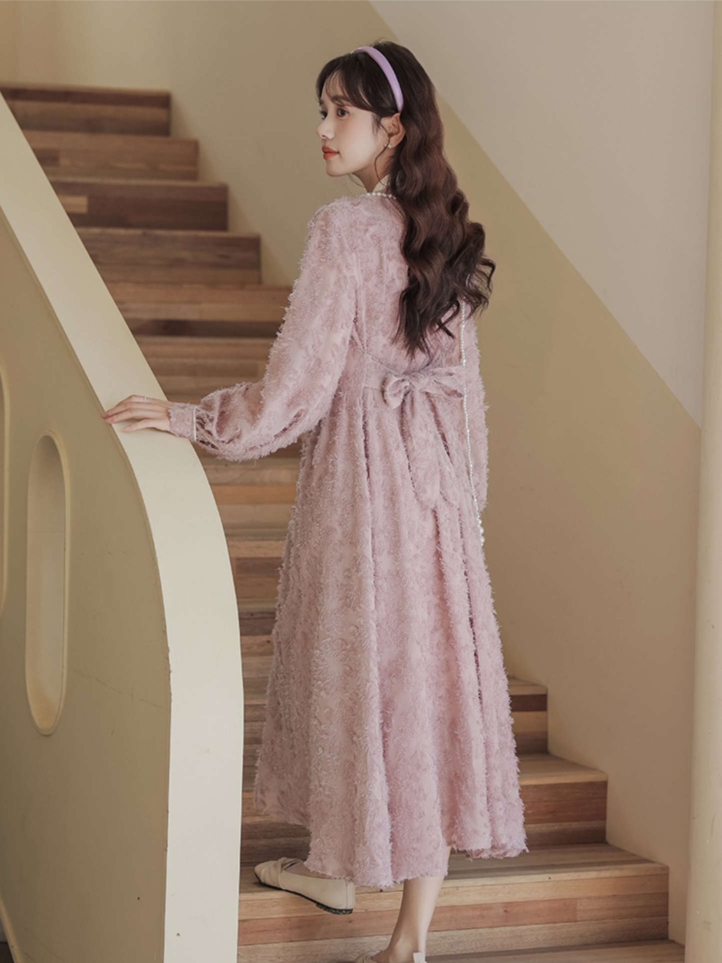 Vestido Largo Estilo Cottage Rosa Matilda