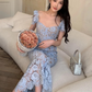 Vestido largo elegante estilo sirena Aila