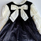 Vestido con moño elegante y forro afelpado de niña  Ellie