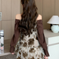 Vestido Juvenil Moderno Floreado con mangas largas Evan