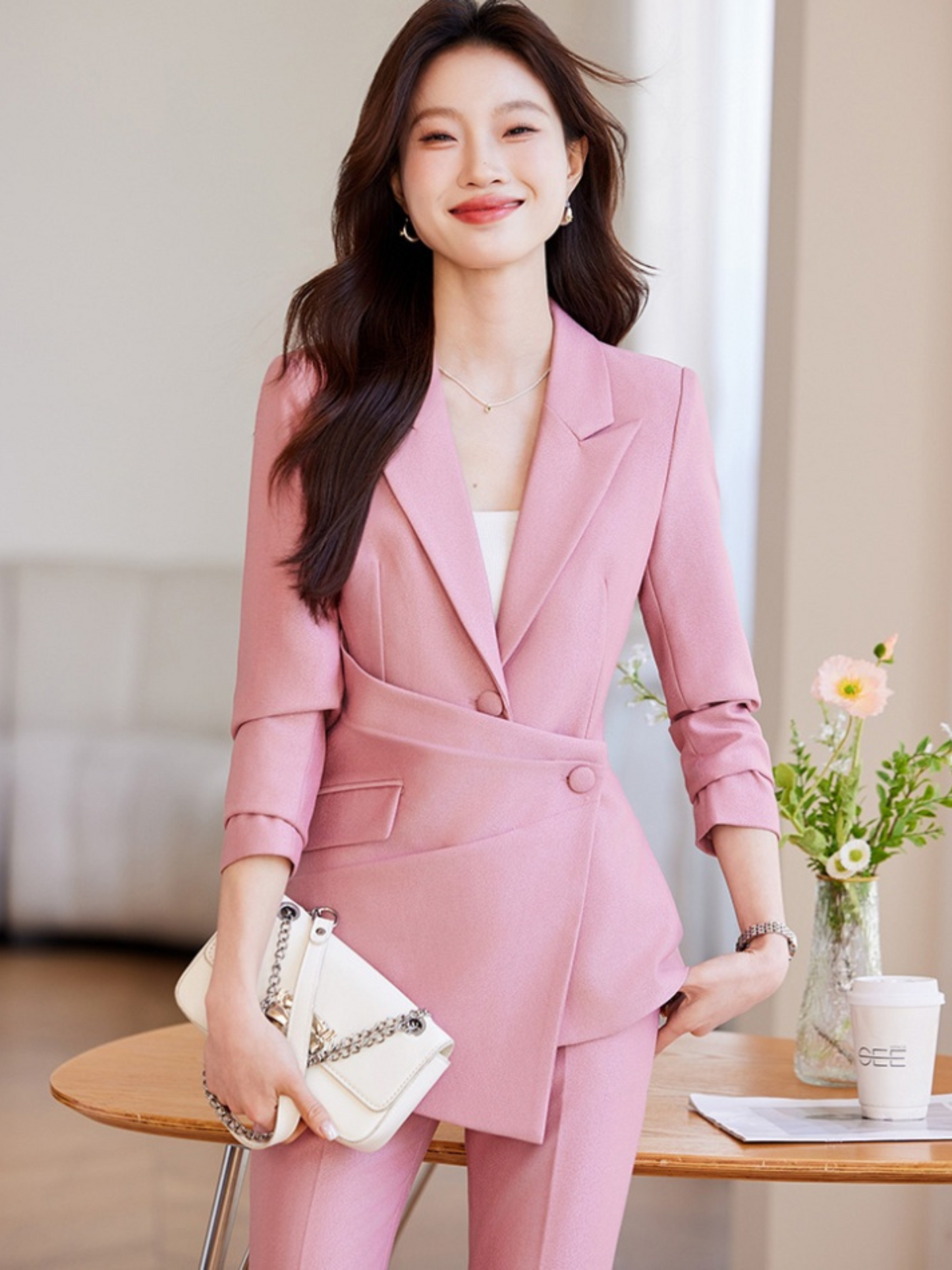 Traje elegante formal dos piezas blazer y pantalón Margaret