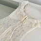 Vestido largo elegante romántico crema Cindy
