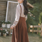 Set 2 piezas Vestido con tirantes estilo colegial y camisa  Ceci