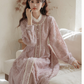 Vestido Largo Estilo Cottage Rosa Matilda