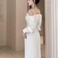 Vestido midi elegante classy Adara