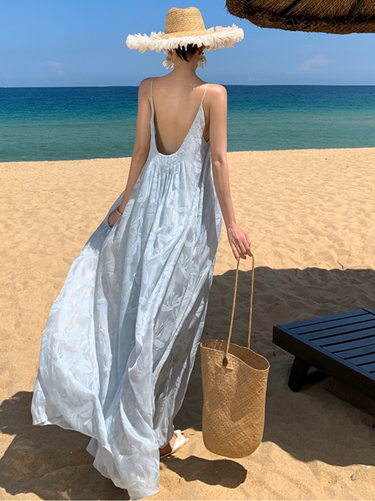 Vestido Maxi con tirantes para playa Vero