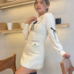 Vestido Casual Elegante Tweed con moños Nadine