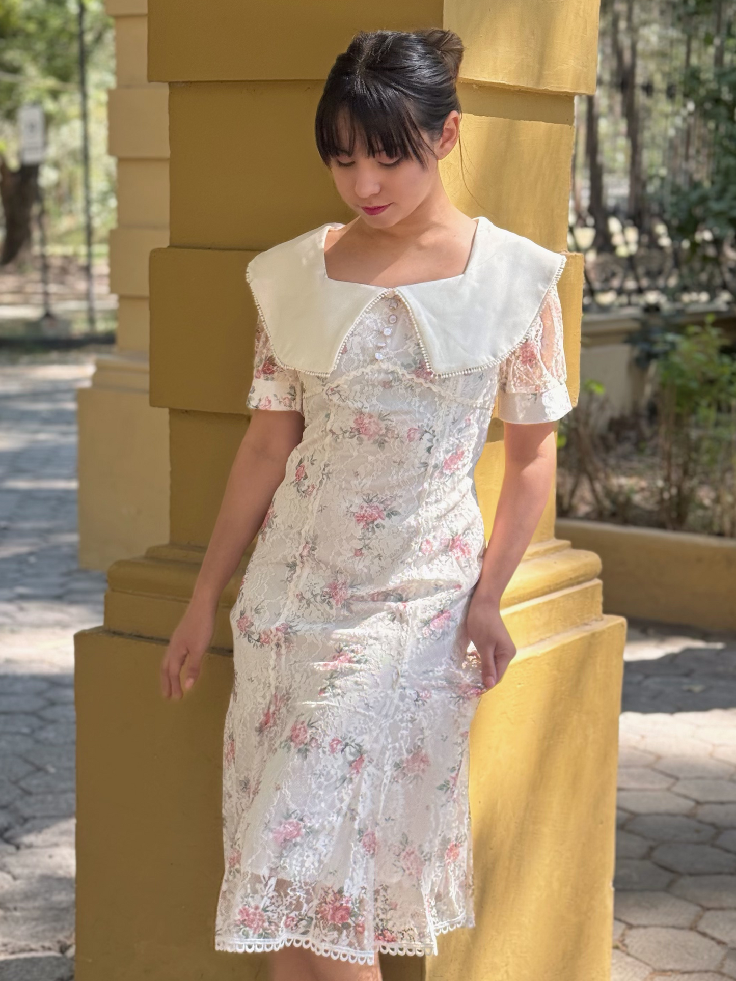 Vestido vintage floral Rosaline