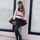 Vestido Elegante Rosa y Negro Jennie
