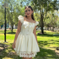 Mini vestido romántico tierno Juniper