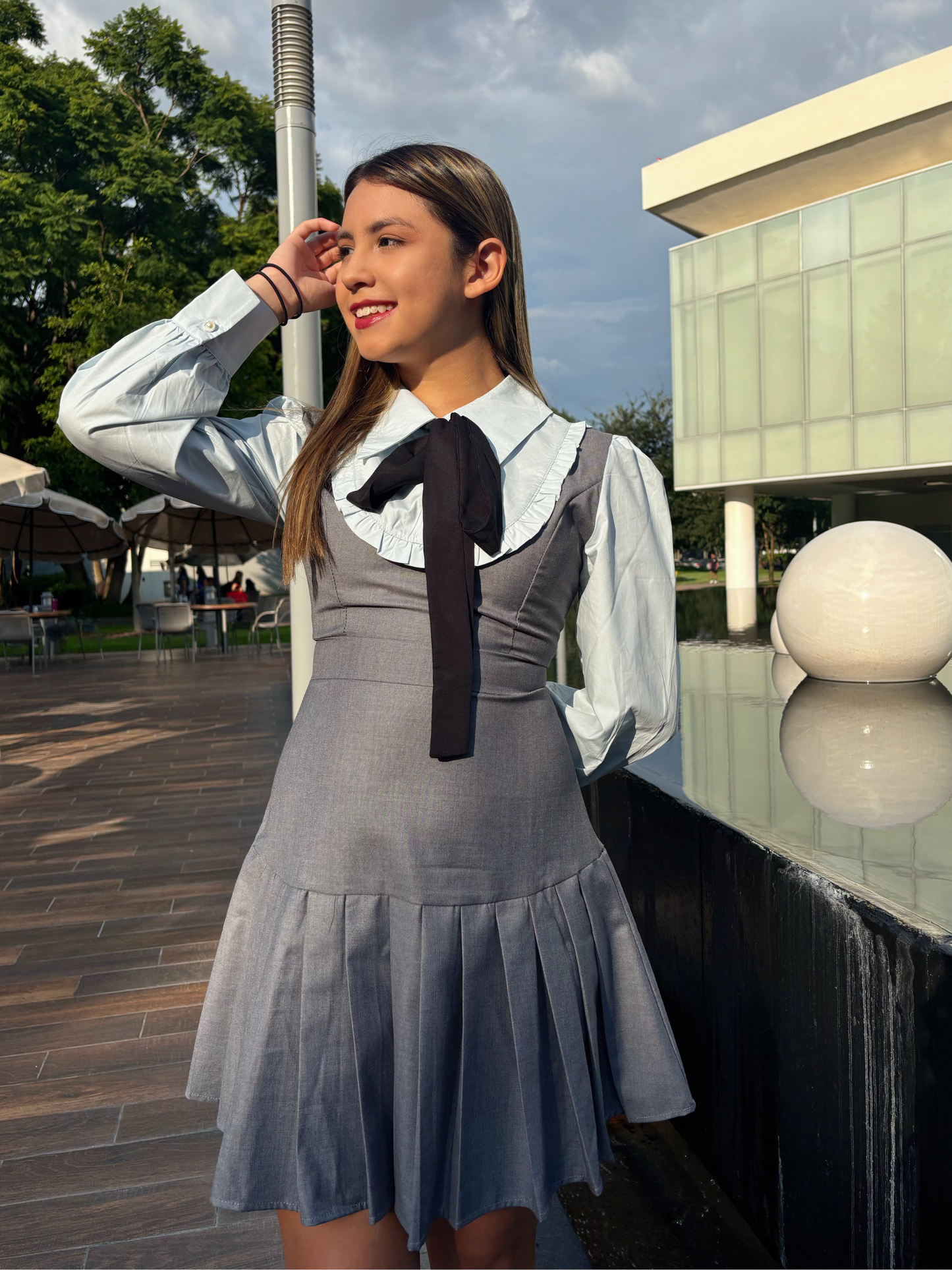 Vestido elegante preppy Megan