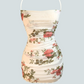 Vestido mini floral blanco de primavera Olivia