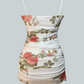 Vestido mini floral blanco de primavera Olivia