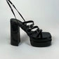 Sandalias con plataforma alta para primavera Seúl NEGRO