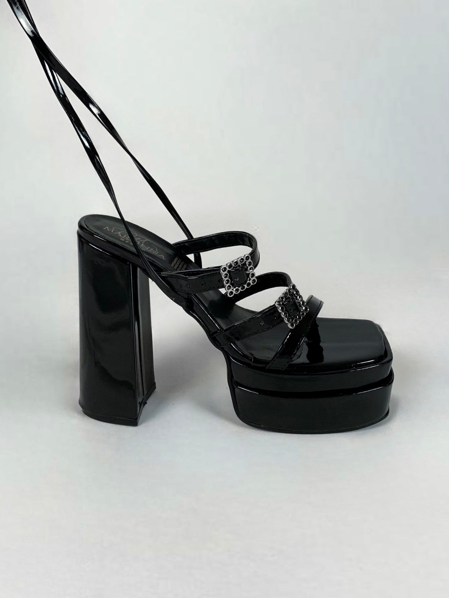 Sandalias con plataforma alta para primavera Seúl NEGRO