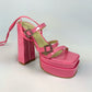 Sandalias con plataforma alta para primavera ROSA Seúl